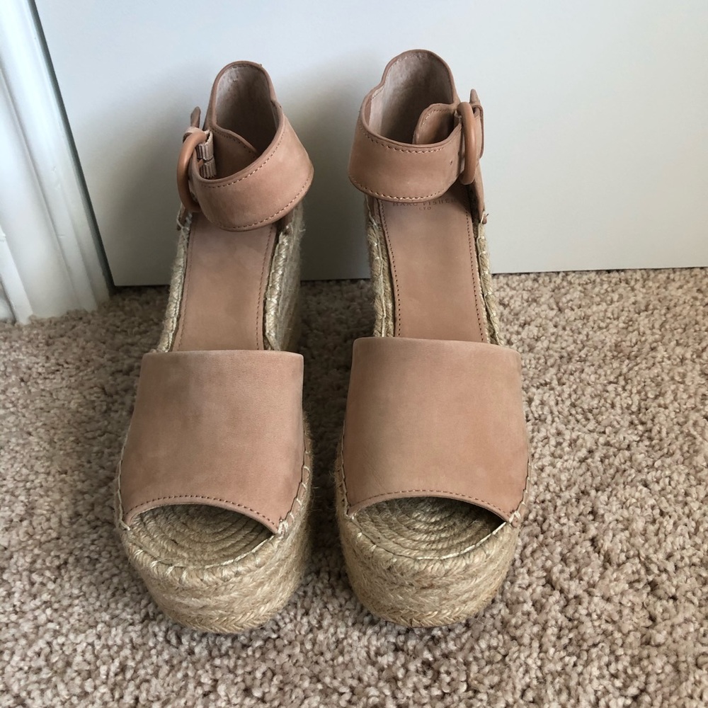 Marc Fisher blush Alida Espadrille size 8